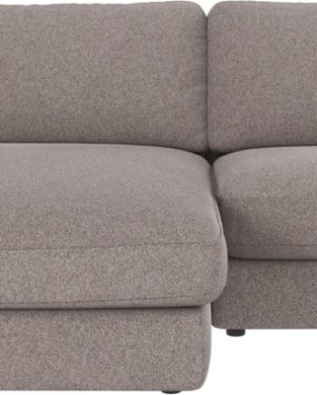 Chaiselongsofa Rowico Duncan Venstrevendt   Brenda   Gråbeige Polyesterstof