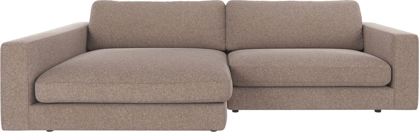 Chaiselongsofa Rowico Duncan Venstrevendt   Beige Brenda-stof Med High Resilience Koldskum Og Nozag Zigzagfjedre B258xd150xh78 Cm