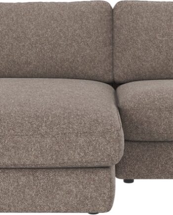 Chaiselongsofa Rowico Duncan Venstrevendt Mørk Beige Stof Bobby   78x258x150 Cm