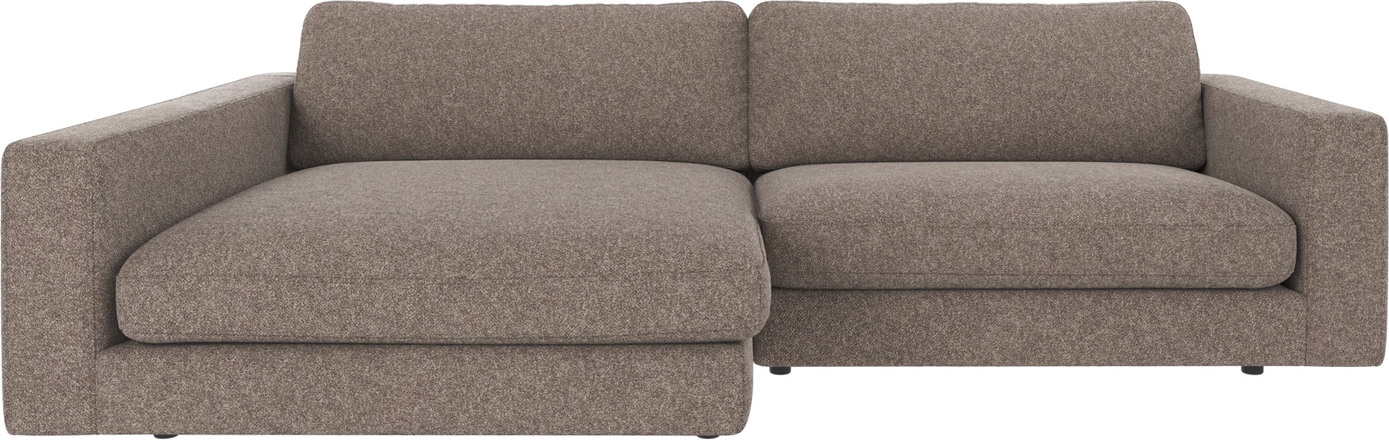 Chaiselongsofa Rowico Duncan Venstrevendt Mørk Beige Stof Bobby   78x258x150 Cm