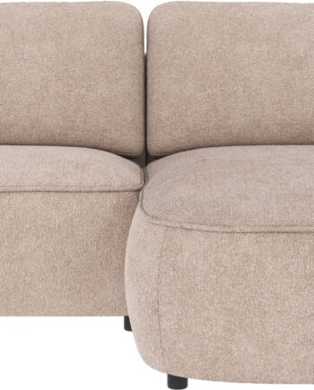 Chaiselongsofa Rowico Norris Greg   Lysebeige Stof Højrevendt H80xb226xd162 Cm