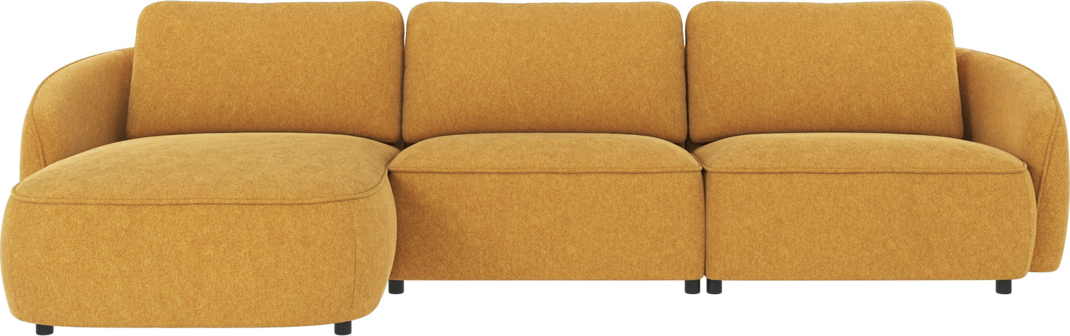 Chaiselongsofa Rowico Norris Gul Venstrevendt 319ã 162 Cm Polyester Fsc-mix Loungemøbel