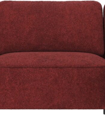 Chaiselongsofa Rowico Norris Højrevendt Loungesofa Rød Anna   Stof Fsc Ramme