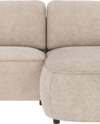 Chaiselongsofa Rowico Norris Højrevendt Lysegrå Robin Stof 226x162 Cm Med Zigzag-fjedre Og High Resilience-skum