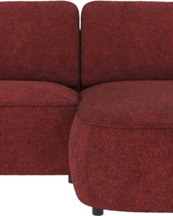 Chaiselongsofa Rowico Norris Højrevendt Rød Anna   Polyester 226x162 Cm