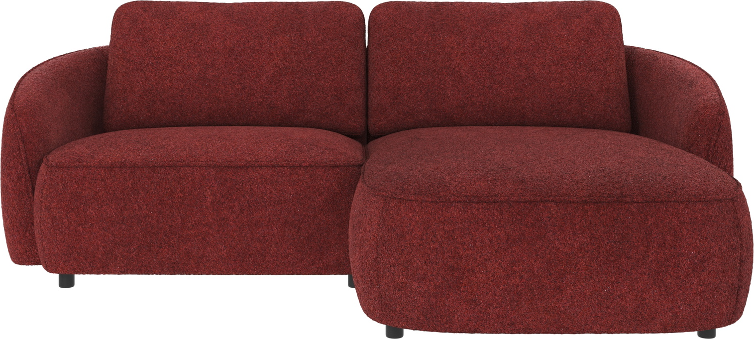 Chaiselongsofa Rowico Norris Højrevendt Rød Anna   Polyester 226x162 Cm