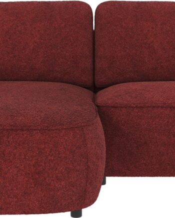 Chaiselongsofa Rowico Norris Venstrevendt Anna   Polyester Rød 226x162 Cm
