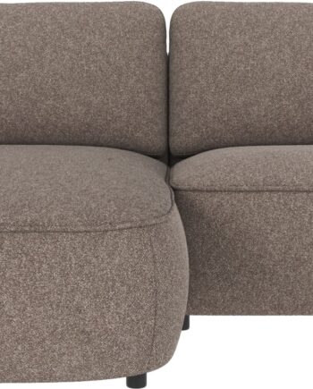 Chaiselongsofa Rowico Norris Venstrevendt Bobby   Mørk Beige Polyester