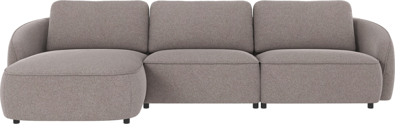 Chaiselongsofa Rowico Norris Venstrevendt Gråbeige Brenda   Stof Dyb 162 Cm
