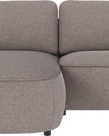 Chaiselongsofa Rowico Norris Venstrevendt   Gråbeige Brenda Stof 226ã 162ã 80 Cm