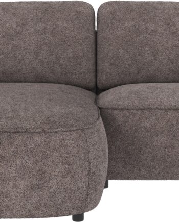 Chaiselongsofa Rowico Norris Venstrevendt Mørkegrå Anna 18 Polyester
