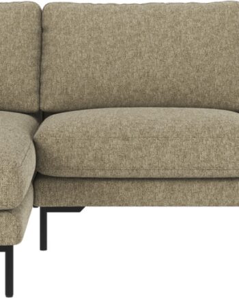 Chaiselongsofa Venstrevendt Rowico Corwin Max 55 Grøn Stof Med Metalben 270x160 Cm Loungesofa