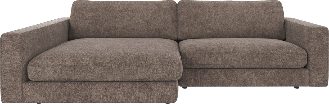 Chaiselongsofa Venstrevendt Rowico Duncan Mørk Beige Modulsofa   Greg   Polyester H78    B258    D150 Cm