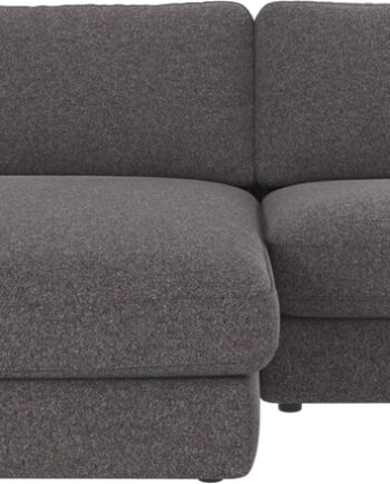 Chaiselongsofa Venstrevendt Rowico Duncan Mørkegrå Brenda Stof B258xd150xh78 Cm