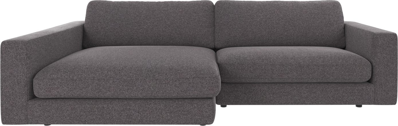 Chaiselongsofa Venstrevendt Rowico Duncan Mørkegrå Brenda Stof B258xd150xh78 Cm