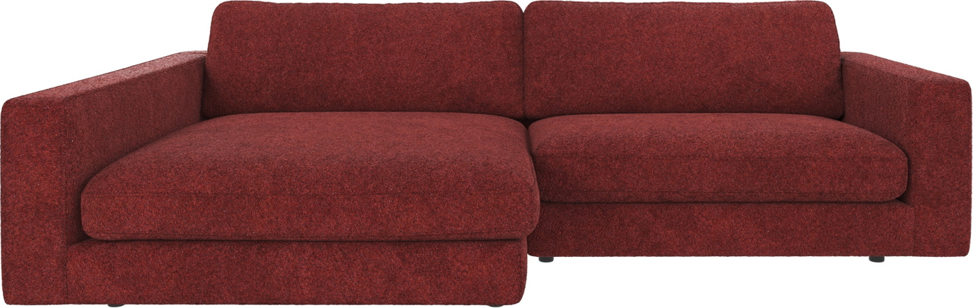 Chaiselongsofa Venstrevendt Rowico Duncan Rød Polyester H78ã B258ã D150 Cm
