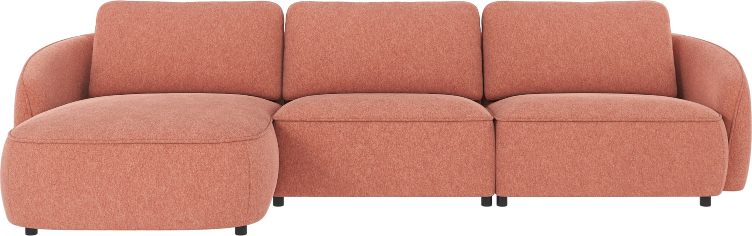 Chaiselongsofa Venstrevendt Rowico Norris Brenda 52 Polyester Rød 319x162 Cm Fsc-mix Ramme Nozag-fjedre