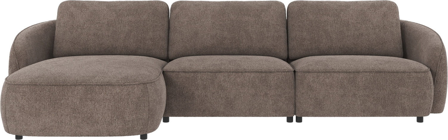 Chaiselongsofa Venstrevendt Rowico Norris   Mørk Beige Stof Greg 100  Polyester