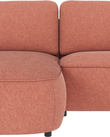 Chaiselongsofa Venstrevendt Rowico Norris   Rød Brenda-stof 226x162x80 Cm