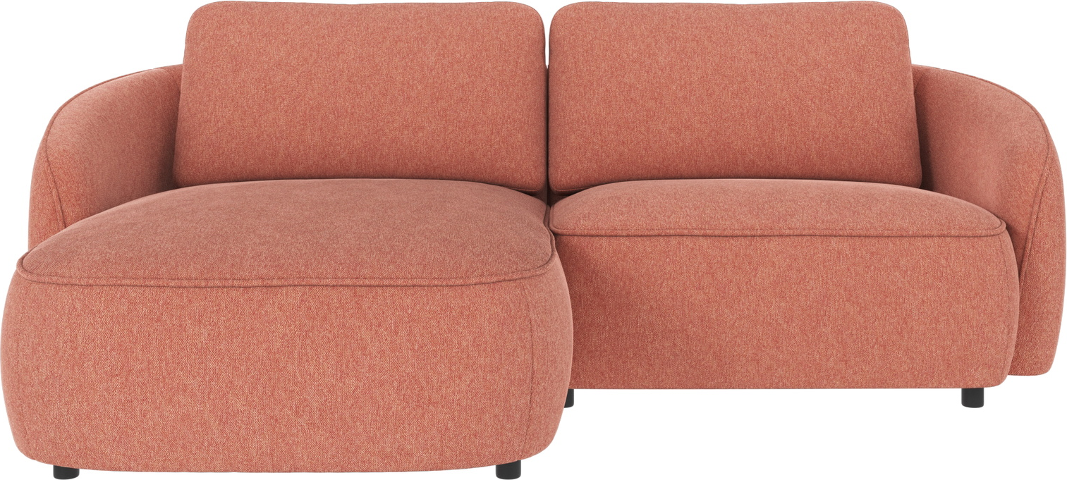 Chaiselongsofa Venstrevendt Rowico Norris   Rød Brenda-stof 226x162x80 Cm