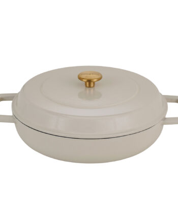 Combekk Lav Gryde Med Låg 28 Cm   Liter  Sand