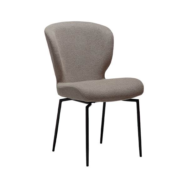 Dan-form Glory Spisebordsstol Brun Bouclé : Erling Christensen Møbler