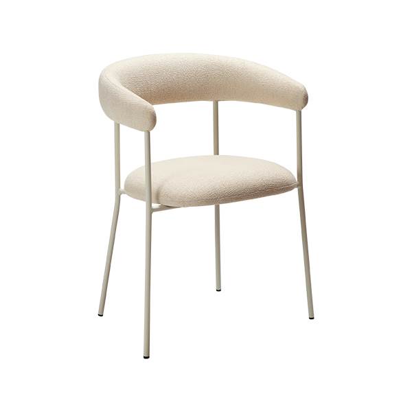 Dan-form Plenti Spisebordsstol Bone White Bouclé : Erling Christensen Møbler