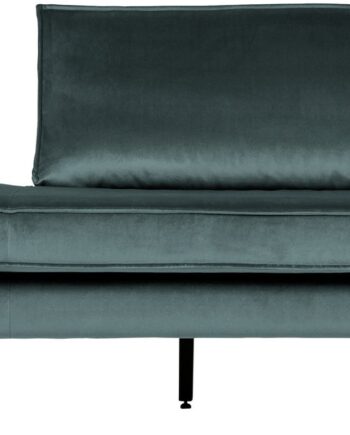 Daybed Woood Rodeo Højrevendt B203 Cm Blågrøn Teal Jarra Velour Loungeseng