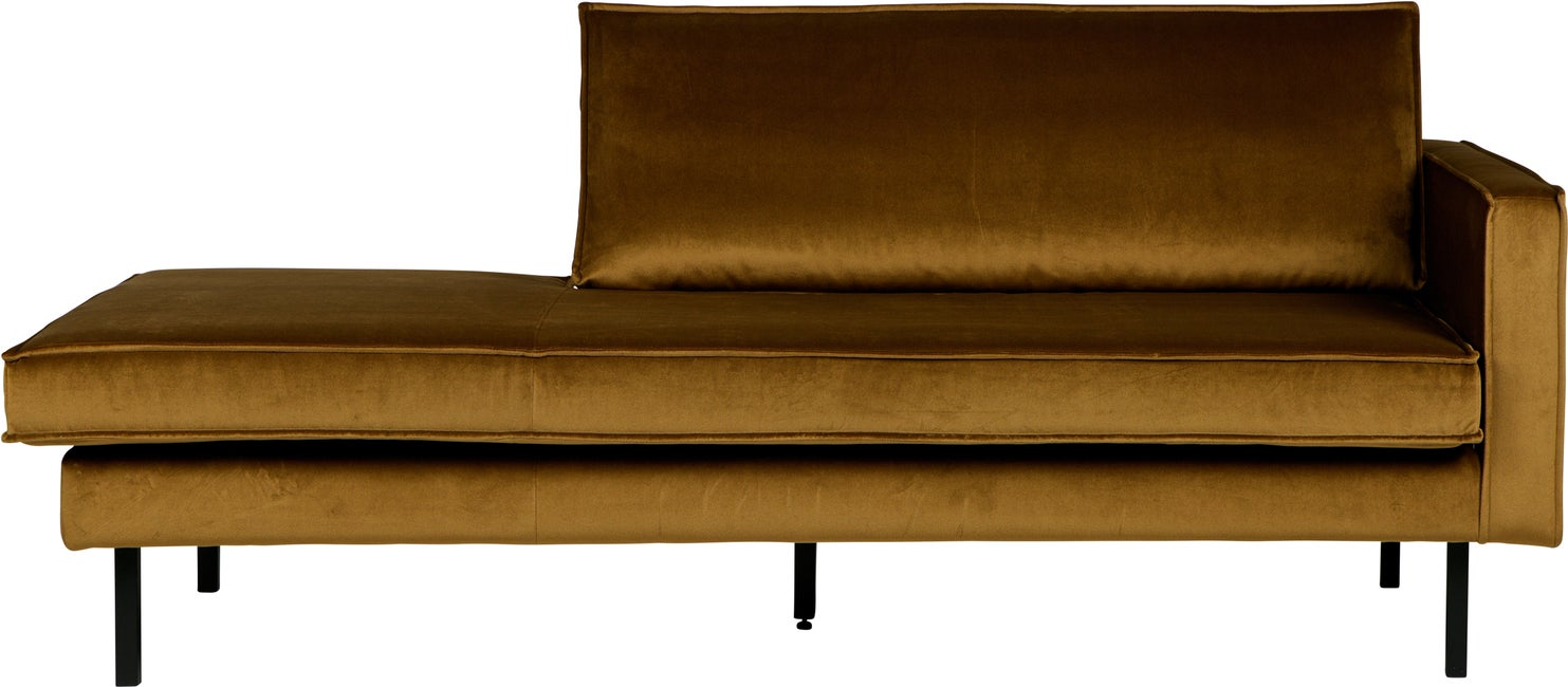 Daybed Woood Rodeo Højrevendt Honninggul Velour B203ã D86ã H85 Cm