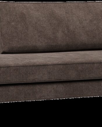 Daybed Woood Rodeo Højrevendt 203x86 Cm Brun Ribstof Velours