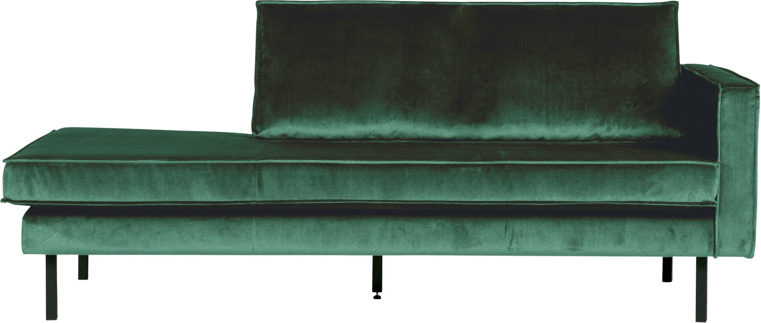 Daybed Woood Rodeo Jarra Velour Forest Grøn 203x86 Cm Højrevendt
