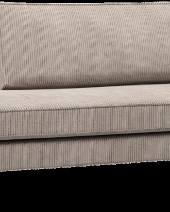 Daybed Woood Rodeo  Mørk Sand Ribstof Polyester  Højrevendt  203 Cm Bred
