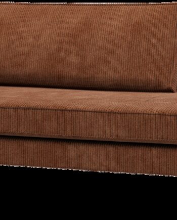 Daybed Woood Rodeo  Rustbrun Ribstof Jacquard  Venstrevendt  B203   D86 Cm