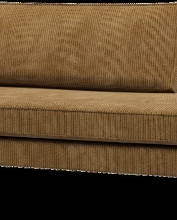 Daybed Woood Rodeo Venstrevendt Honninggul Ribstof 203x86 Cm Fast Siddekomfort