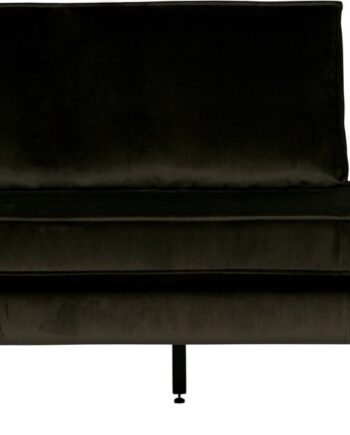 Daybed Woood Rodeo Venstrevendt Mørkegrøn Velour Loungeseng 203x86x85 Cm