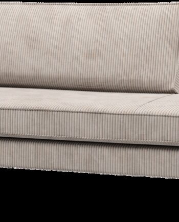 Daybed Woood Rodeo Venstrevendt  Ribstof Ecru Velours  203x86 Cm