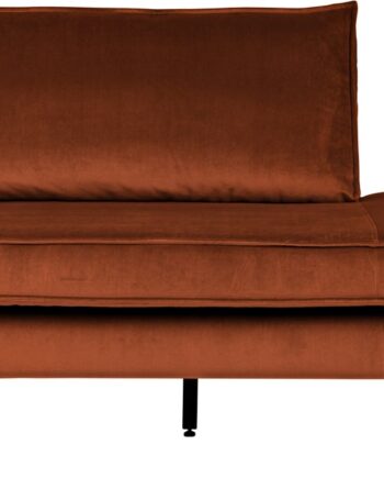 Daybed Woood Rodeo Venstrevendt  Rust Jarra Velour  Høj Benramme  Fast Siddekomfort