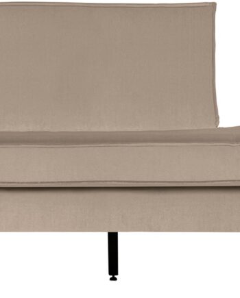 Daybed Woood Rodeo Venstrevendt  Velour Khaki  B203 Cm  Slanke Metalben