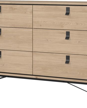 Dobbelt Kommode Vesterholm Askø    Skuffer  Jackson Hickory  Vægmonteret B150ã D40ã H95 Cm