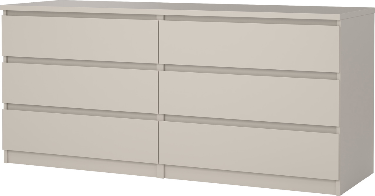 Dobbelt Kommode Vesterholm Naia Grebsløs Skuffer Kashmir B154ã D50ã H70 Cm Fsc