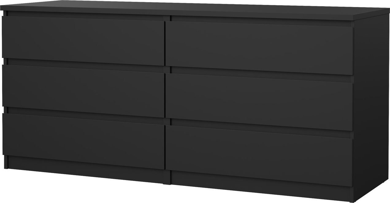 Dobbelt Kommode Vesterholm Naia Matsort Grebsløs Skuffer H70 B154 D50 Cm