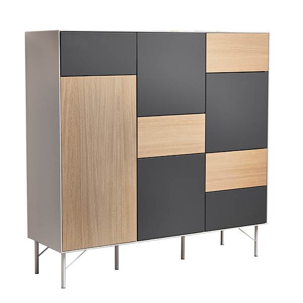 Edge By Hammel Highboard På Ben Med   Låger Og   Skuffer  : Erling Christensen Møbler