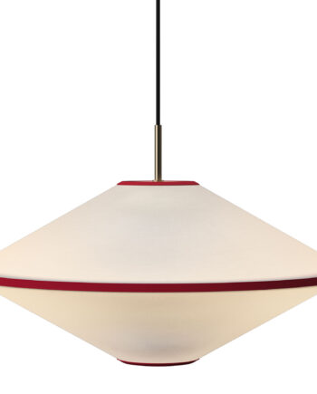Edgeform Tafta Pendel 52 Cm  Rød Offwhite