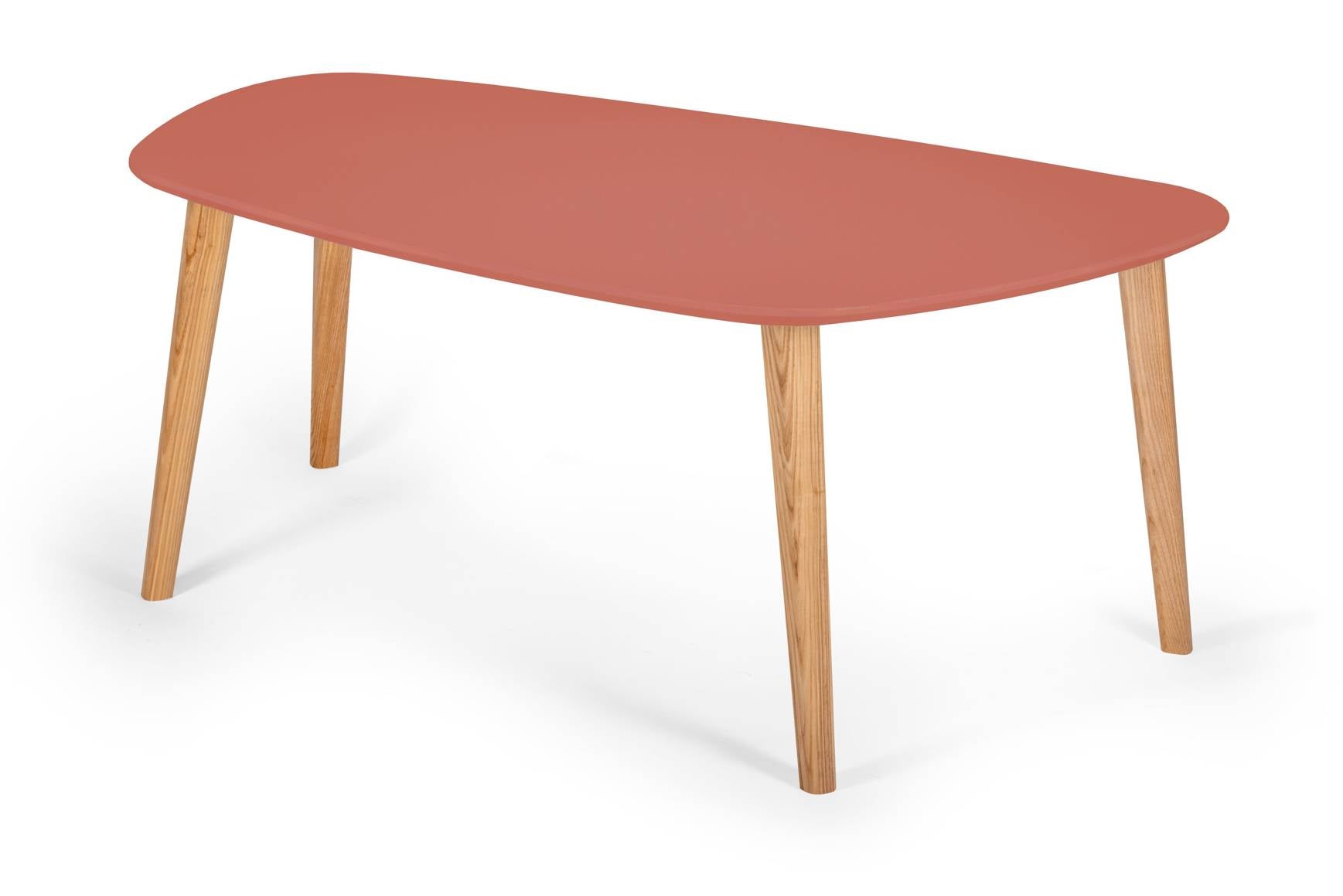 Endocarp Sofabord 110x66x45cm Antik Pink Asketræ