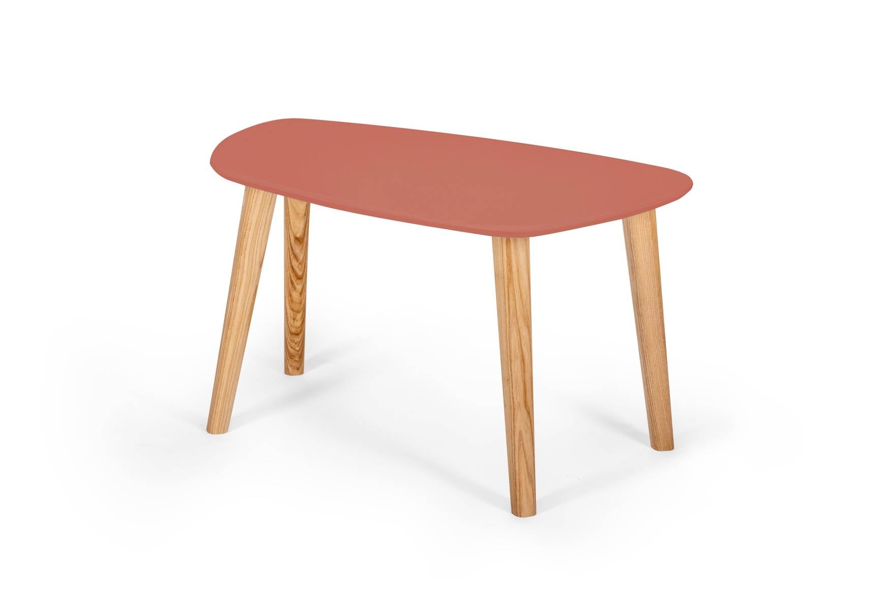 Endocarp Sofabord 68x41x40cm Antik Pink Asketræ