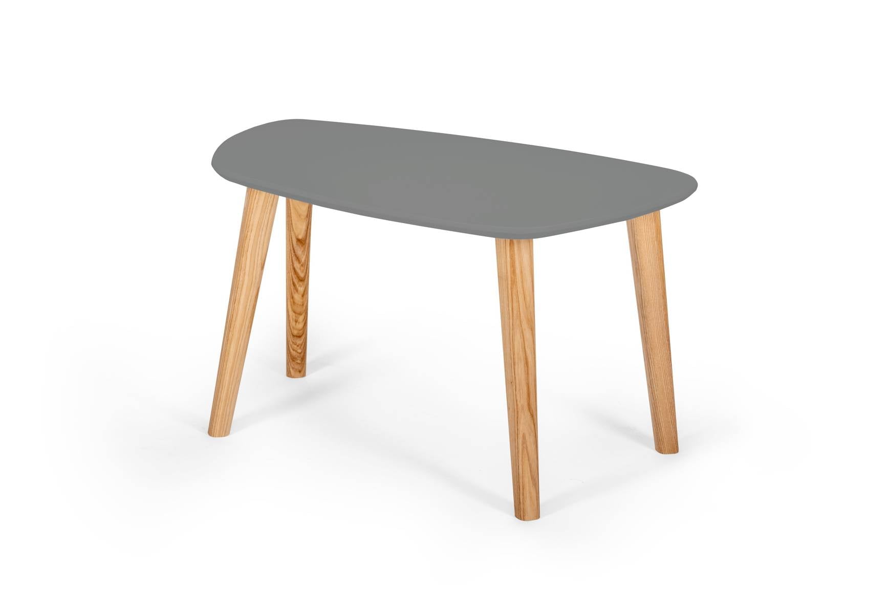 Endocarp Sofabord 68x41x40cm Betongrå Asketræ