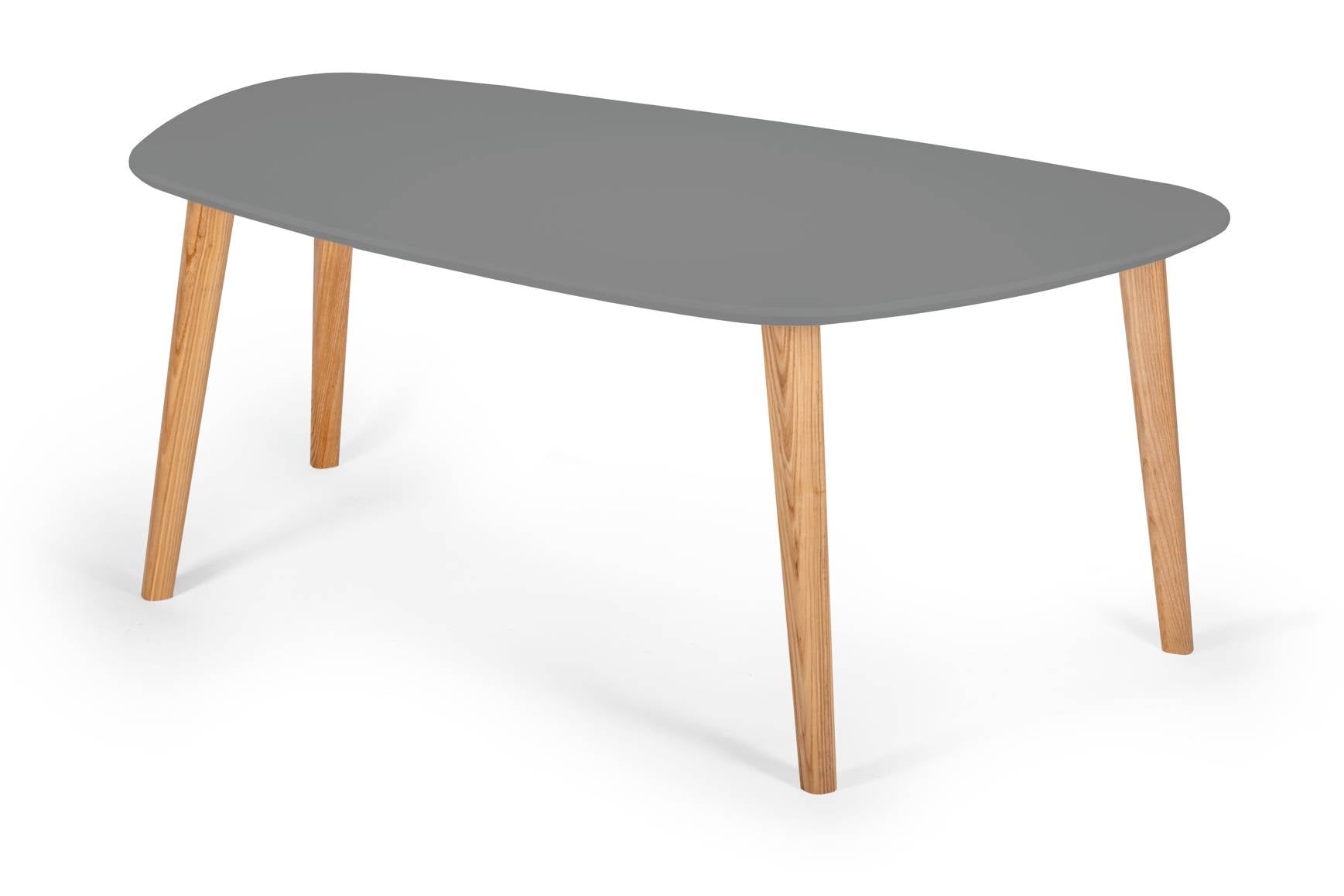Endocarp Sofabord 110x66x45cm Betongrå Asketræ