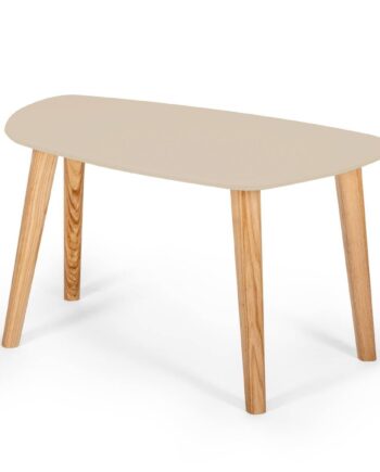 Endocarp Sofabord 68x41x40cm Brun Beige   Asktræ