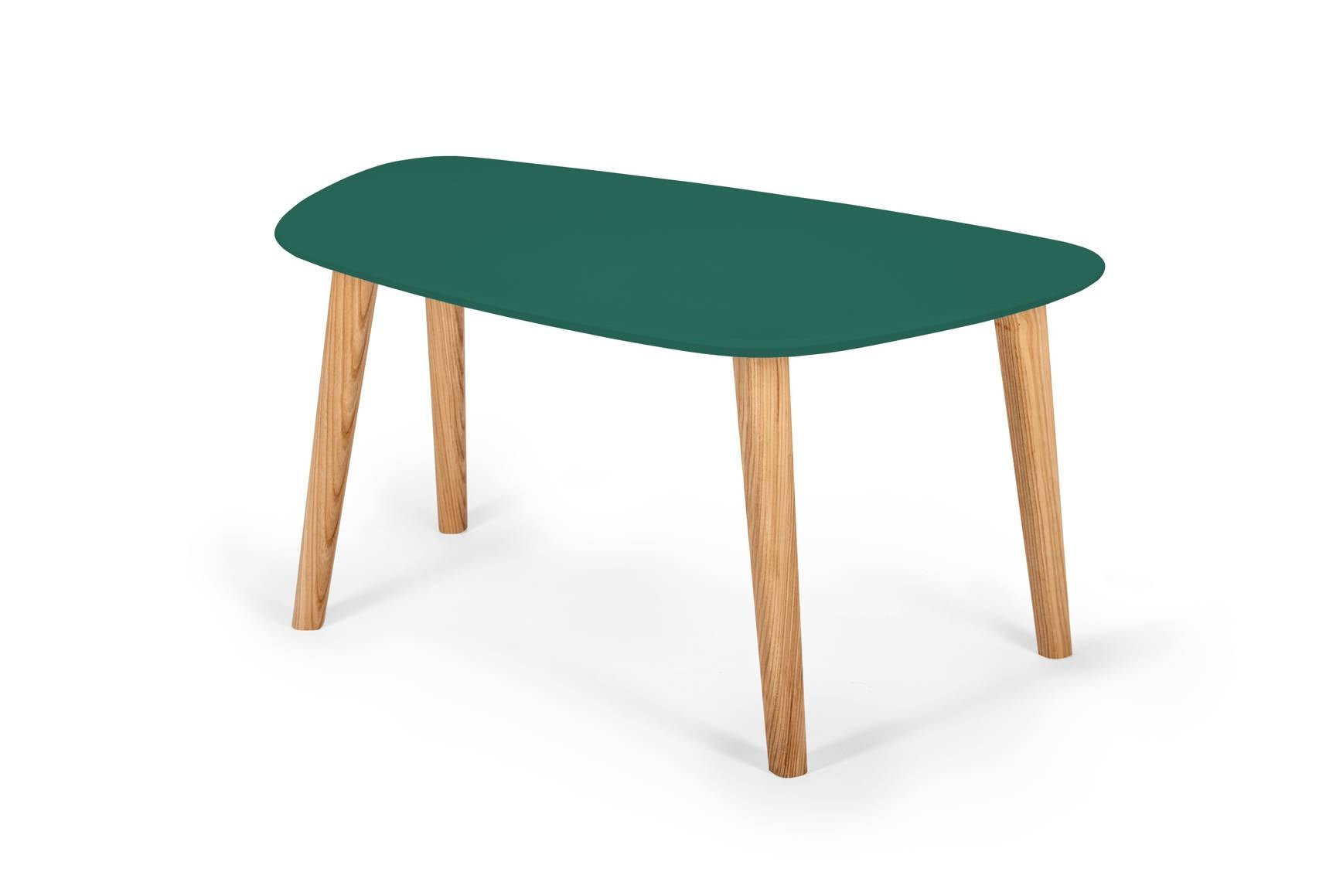 Endocarp Sofabord 80x48x40cm Grøn Asketræ