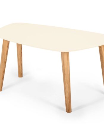 Endocarp Sofabord 80x48x40cm Kridthvid Asketræ